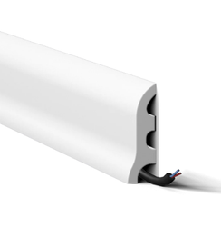 NOEL MARQUET Listwa przypodłogowa WODODPORNA WALLSTYL FL3 Biała 2m