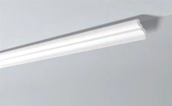 LISTWY PRZYSUFITOWE Białe NOMASTYL C 80x65mm