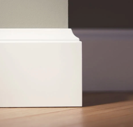 LAGRUS Listwa przypodłogowa WILGOCIOODPORNA WENECJA Plus BIAŁA 2,44m