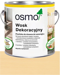 OSMO Wosk Dekoracyjny Transparentny BEZBARWNY BRZOZA 3136 0,75L