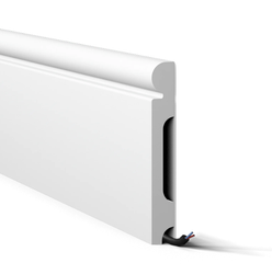 NOEL MARQUET Listwa przypodłogowa WODODPORNA WALLSTYL FL4 Biała 2m