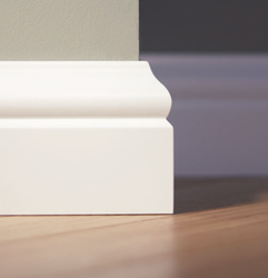 LAGRUS Listwa przypodłogowa WILGOCIOODPORNA ATENA 100 Plus BIAŁA 2,44m