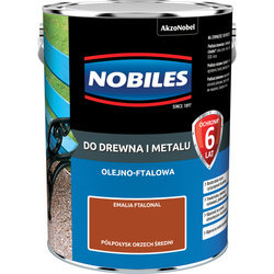 NOBILES Farba olejna ftalowa Ftalonal ORZECHOWA ŚREDNIA 5L