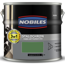 NOBILES STALOCHRON Farba do metalu na rdzę ZIELONA RAL 6001 0,65L