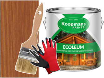 Olej do drewna Elewacje Gont ECOLEUM Teak 10L