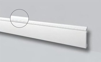 LISTWA PRZYPODŁOGOWA BIAŁA WALLSTYL FO1 120 x15 mm