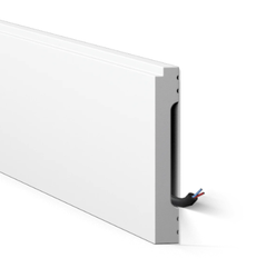 NOEL MARQUET Listwa przypodłogowa WODODPORNA WALLSTYL FD1 Biała 2m