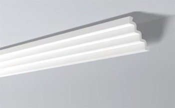 LISTWY PRZYSUFITOWE Białe NOMASTYL ST4 130x130mm