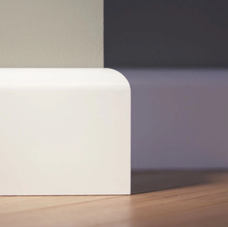 LAGRUS Listwa przypodłogowa WILGOCIOODPORNA LINEA 100 Plus BIAŁA 2,44m