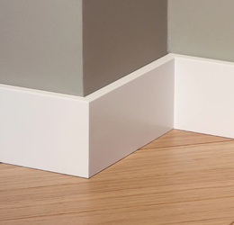 LAGRUS Listwa przypodłogowa WILGOCIOODPORNA SLIM 100 Plus BIAŁA 2,44m