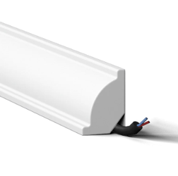 NOEL MARQUET Listwa przypodłogowa WODODPORNA WALLSTYL WT7 biała 2m