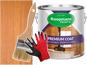 PREMIUM COAT Lakier do drewna ścian POMARAŃCZ 5L