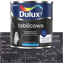 Dulux Farba do Tablicy Tablicowa CZARNA nie magnetyczna 0,25L na 4m2 warst.