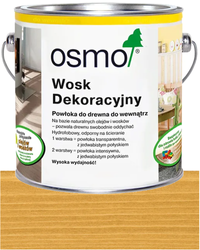 OSMO Wosk Dekoracyjny Transparentny BEZBARWNY DĄB 3164 0,125L