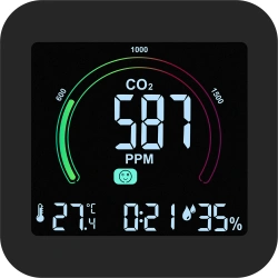 Czujnik Miernik CO2 dwutlenku węgla JAKOŚCI POWIETRZA termometr HIGROMETR