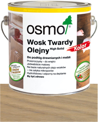 OSMO Wosk Twardy Olejny Wosk KOLOR 3040 BIAŁY JEDWABISTY 10L