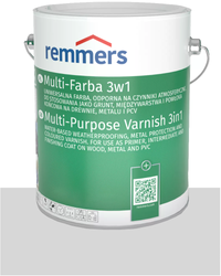 Remmers Multi-Farba 3w1 do drewna PCV metalu 7747 JASNOSZARY 7035 0,375L