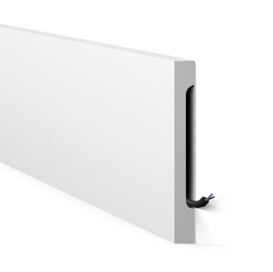 NOEL MARQUET Listwa przypodłogowa WODODPORNA WALLSTYL FD15S Biała 2m