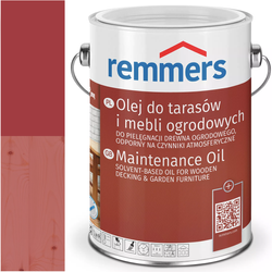 Remmers PFLEGE-OL olej do tarasów deski tarasowej RAL 3000 CZERWONY 5L