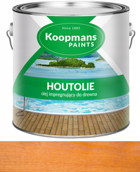Olej impregnujący do drewna tarasu Koopmans HOUTOLIE 107 ZŁOTY KASZTAN 2.5L