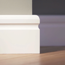 LAGRUS Listwa przypodłogowa WILGOCIOODPORNA OLIMP 120 Plus BIAŁA 2,44m