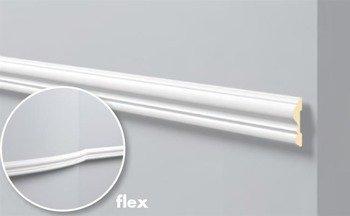 LISTWA ŚCIENNA BIAŁA ARSTYL Z13 80 x 20 mm