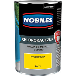 NOBILES Farba CHLOROKAUCZUKOWA CHLOROKAUCZUK 0,9L ŻÓŁTY