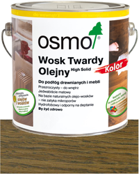 OSMO Wosk Twardy Olejny Wosk KOLOR 3075 CZARNY 10L