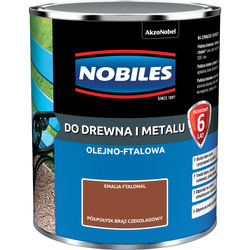 NOBILES Farba olejna ftalowa Ftalonal BRĄZ CZEKOLADOWY 0,7L