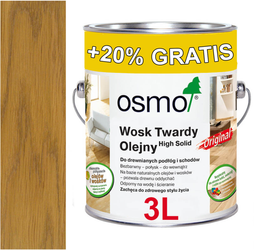 OSMO 3032 wosk twardy olej olejny JEDWABISTY POŁYSK 2,5L + 0,5L = 3L