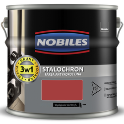 NOBILES STALOCHRON Farba do metalu bezpośrednio rdzę CZERWONY JASNY 0,65L