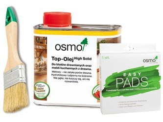 OSMO TOP olej do BLATÓW 3058 + EASY PADS + PĘDZEL