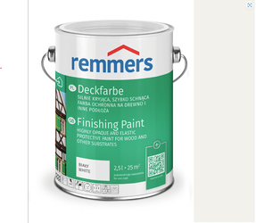 Remmers Deckfarbe do drewna metalu BIAŁY 2,5 L