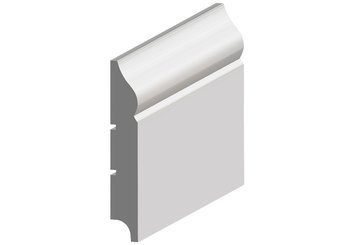 BIAŁA Listwa Przypodłogowa MDF 100x16 - NA WILGOĆ