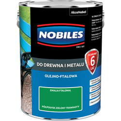 NOBILES Farba olejna ftalowa Ftalonal ZIELONA TRAWIASTA 5L