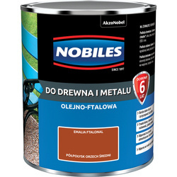 NOBILES Farba olejna ftalowa Ftalonal ORZECHOWA ŚREDNIA 0,7L