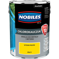 NOBILES Farba CHLOROKAUCZUKOWA CHLOROKAUCZUK 5L ŻÓŁTY