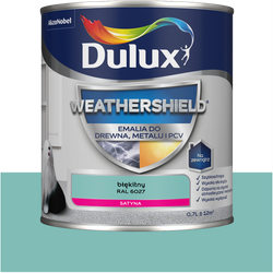 Dulux Weathershield emalia drewna metalu renowacji RAL 6027 BŁĘKITNY 0,7L