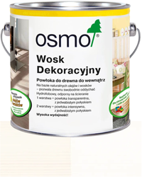 OSMO Wosk Dekoracyjny Intensywny  MATOWA BIEL 3186 2,5L