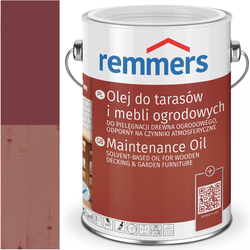 Remmers PFLEGE-OL olej do tarasów deski tarasowej RAL 3011 WIŚNIOWY 2,5L