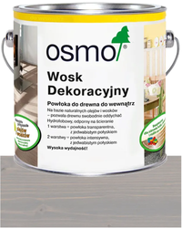 OSMO Wosk Dekoracyjny Transparentny BEZBARWNY JEDWABISTY SZARY 3119 0,125L