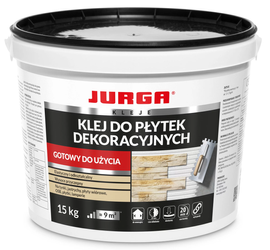 JURGA Gotowy klej do PŁYTEK dekoracyjnych GIPSOWYCH gresu  KLINKIER 15KG