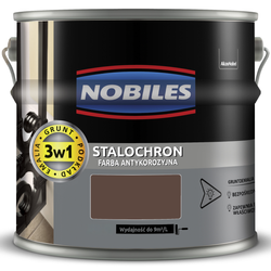 NOBILES STALOCHRON Farba do metalu bezpośrednio na rdzę BRĄZOWY 2,5L