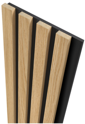 Lamele ścienne dekoracyjne FORNIR 20.5 cm x 275 cm DĄB NATURALNY na FILCU