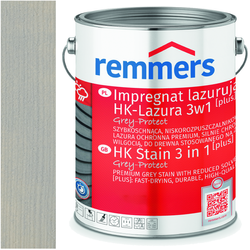 Remmers HK-Lasur HK-Lazura PLUS ochronna lazura drewna SRREBRNY SZARY 10L