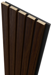 Lamele ścienne dekoracyjne FORNIR 20.5 cm x 275 cm DĄB CIEMNY na FILCU