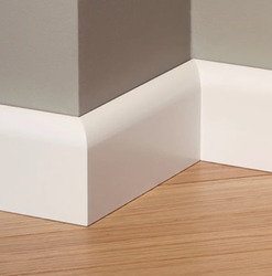 LAGRUS Listwa przypodłogowa WILGOCIOODPORNA CLASSIC R20 Plus BIAŁA 2,44m