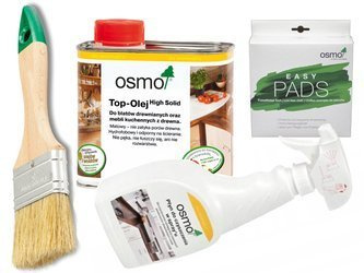 OSMO TOP olej płyn BLATÓW 3058 + ściereczka + płyn