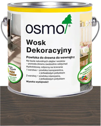 OSMO Wosk Dekoracyjny Transparentny BEZBARWNY GRANITOWY SZARY 3118 0,75L