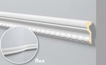 LISTWA ŚCIENNA BIAŁA ARSTYL Z1 105 x 40 mm